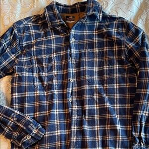 Ridgecut Men's Navy Plaid Button Down Shirt